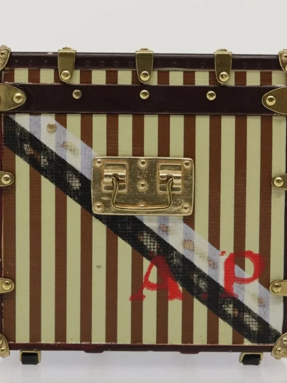 LOUIS VUITTON MALLE COURRIER 1888 Paper weight Beige Brown - Picture 4 of 13